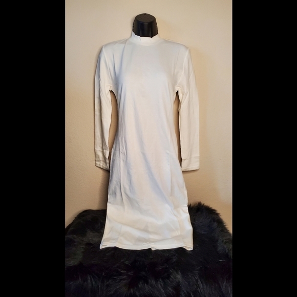 American Apparel Mock Neck Long Sleeve Dress